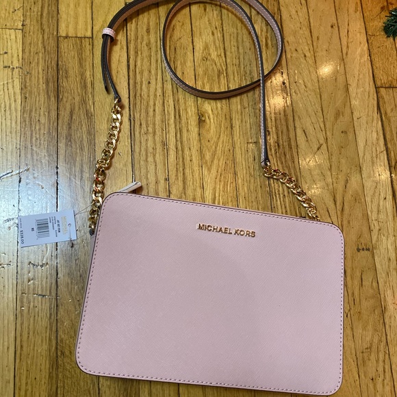 MICHAEL KORS LARGE JET SET TRAVEL CROSSBODY - Picture 1 of 8